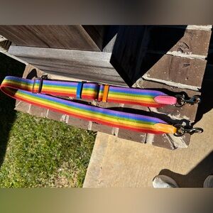 Pride purse strap coach brand